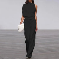 Elegant High Neck Jumpsuit by Isabel-Black-S-State of Style
