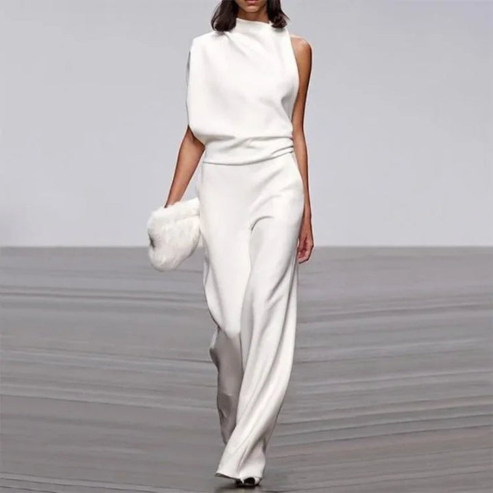 Elegant High Neck Jumpsuit by Isabel-White-S-State of Style