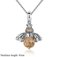 Elegant Insect Pendant Necklace | Unique Jewellery Piece-Silver Necklace-State of Style