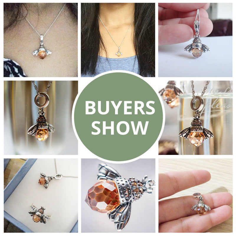 Elegant Insect Pendant Necklace | Unique Jewellery Piece-Silver Pendant Only-State of Style