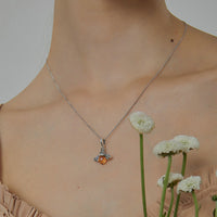 Elegant Insect Pendant Necklace | Unique Jewellery Piece-Silver Pendant Only-State of Style