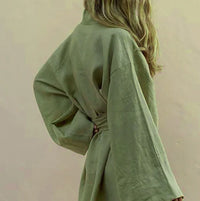 Elegant Kimono Dress | Liora-Green-S-State of Style