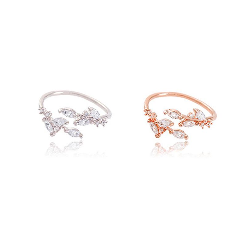 Elegant Leaf Ring | Nature-Inspired Adjustable Jewellery for Women-Silver-State of Style