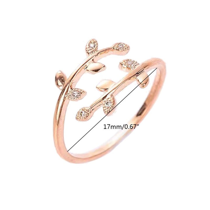 Elegant Leaf Ring | Nature-Inspired Adjustable Jewellery for Women-Silver-State of Style