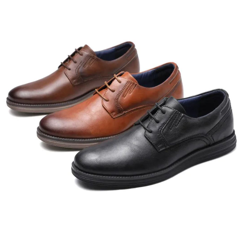 Elegant Leather Sneakers Charles – Office & Casual Comfort-Chocolate-6.5-State of Style