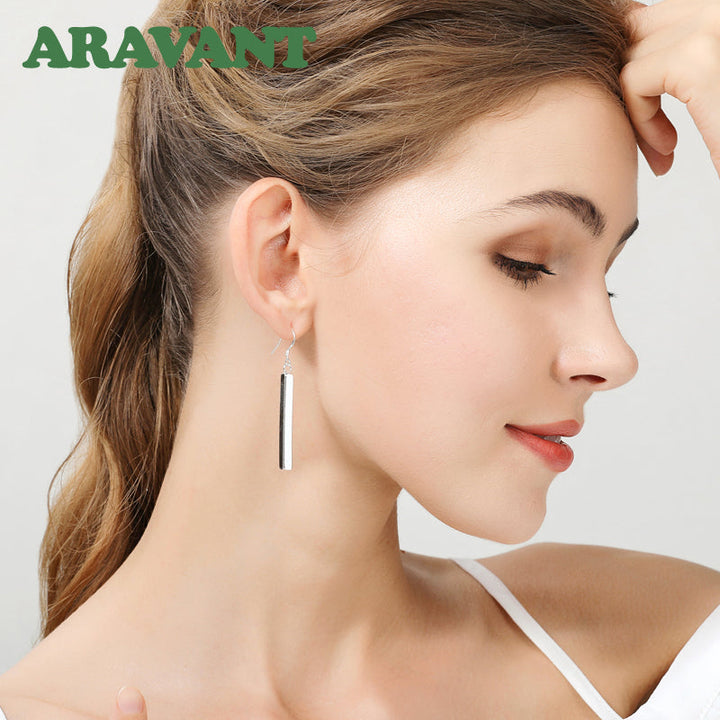 Elegant Line Earrings | Sterling Silver-State of Style