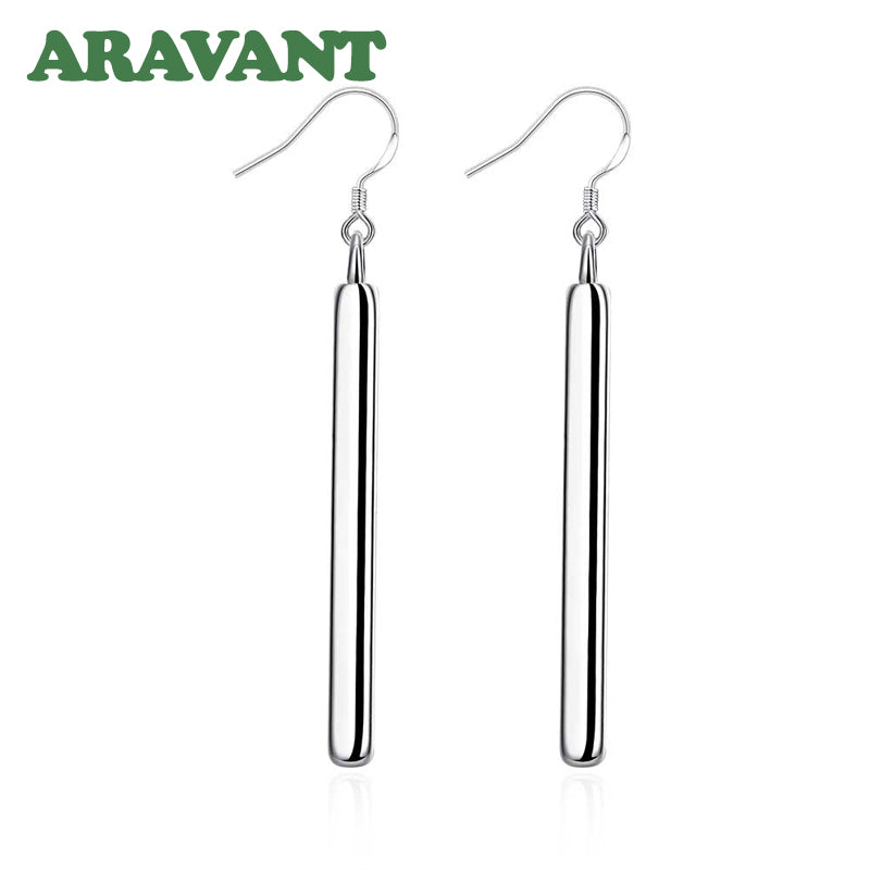 Elegant Line Earrings | Sterling Silver-State of Style