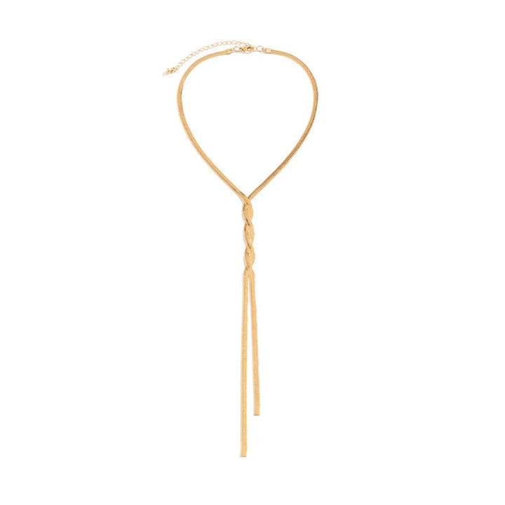 Elegant Long Chain Necklace | Classic Jewellery for Women-Flat Gold-State of Style