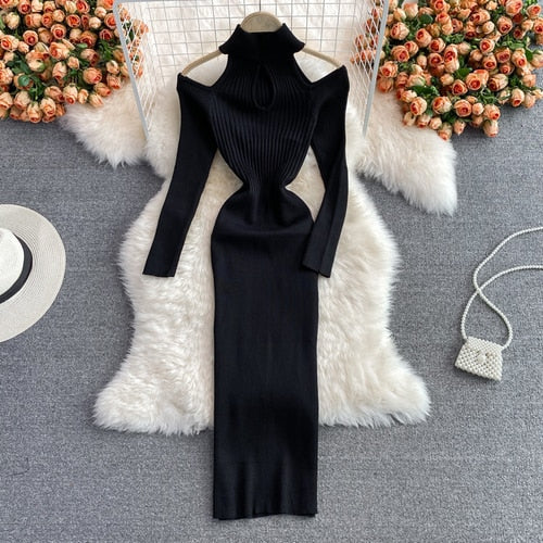 Elegant Long Dress for Women | Caitlin's Dress-Black-One size fits all-State of Style