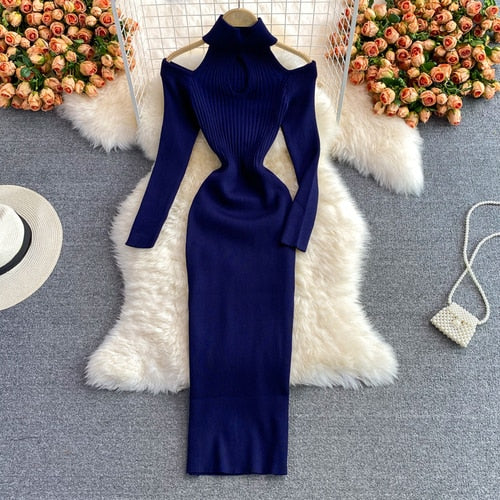 Elegant Long Dress for Women | Caitlin's Dress-Blue-One size fits all-State of Style