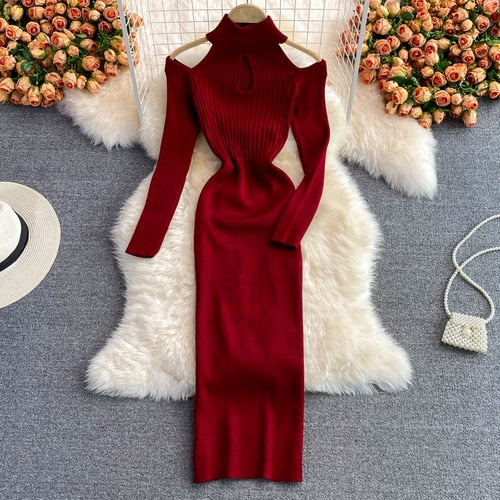 Elegant Long Dress for Women | Caitlin's Dress-Burgundy-One size fits all-State of Style
