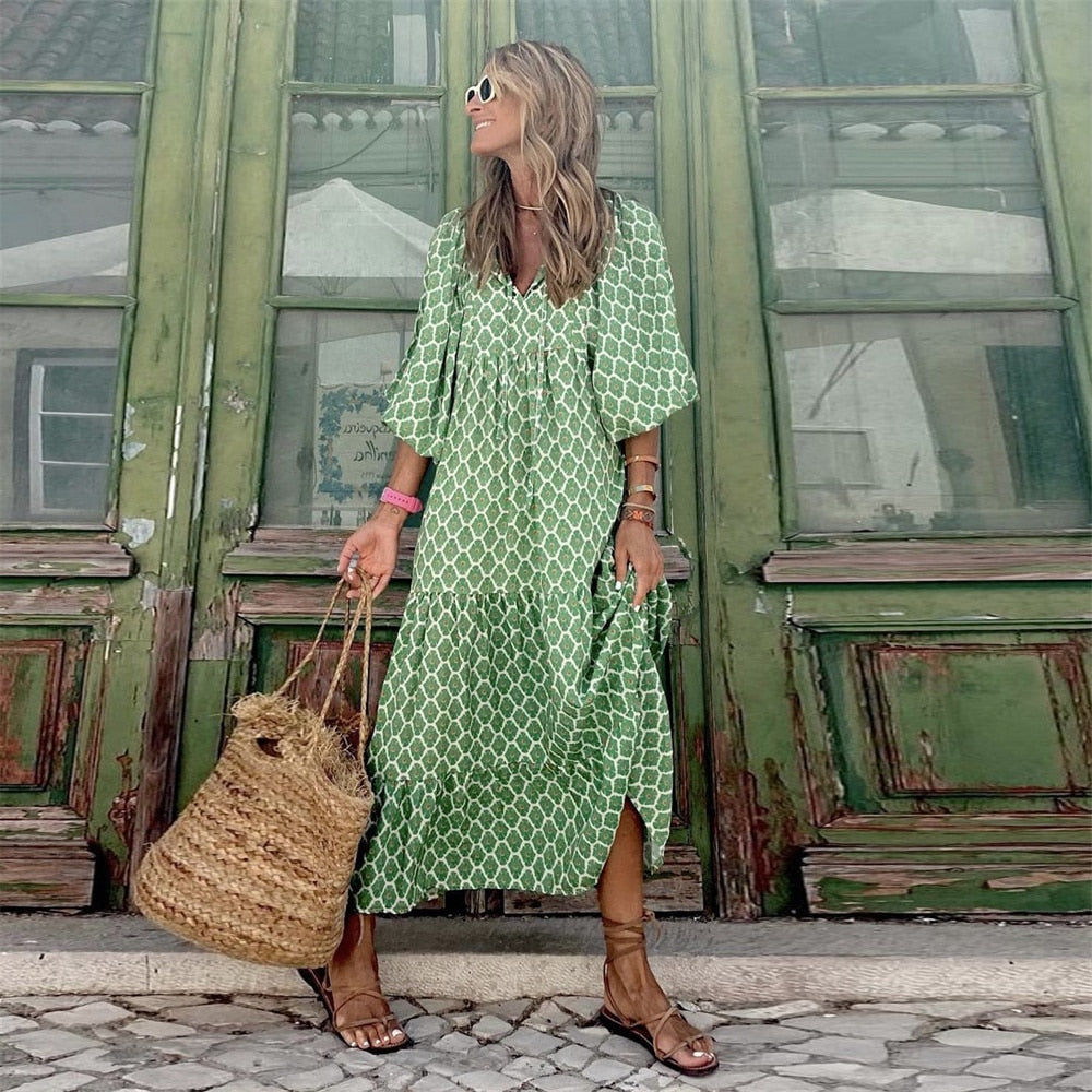 Elegant Long Dress | Perfect for Special Occasions-Light Green-S-State of Style