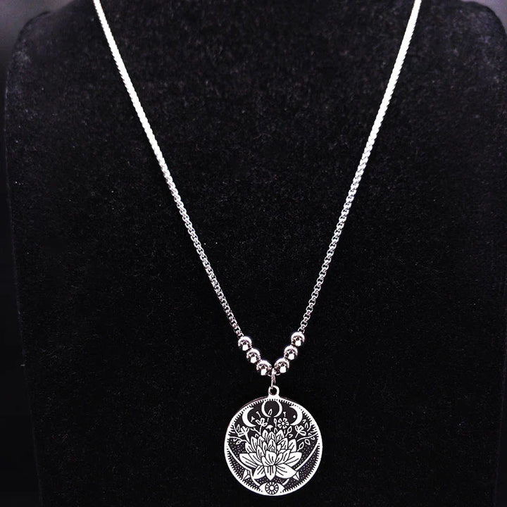 Elegant Lotus Flower Necklace | Exquisite Jewellery for Women-State of Style