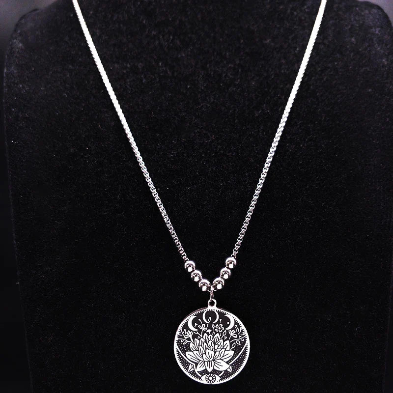 Elegant Lotus Flower Necklace | Exquisite Jewellery for Women-State of Style
