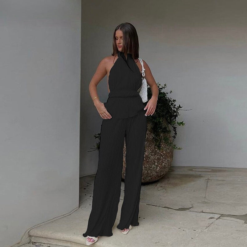Elegant Lounge Set | Zoe 2-Piece Outfit | Relaxed Fit-Black-S-State of Style