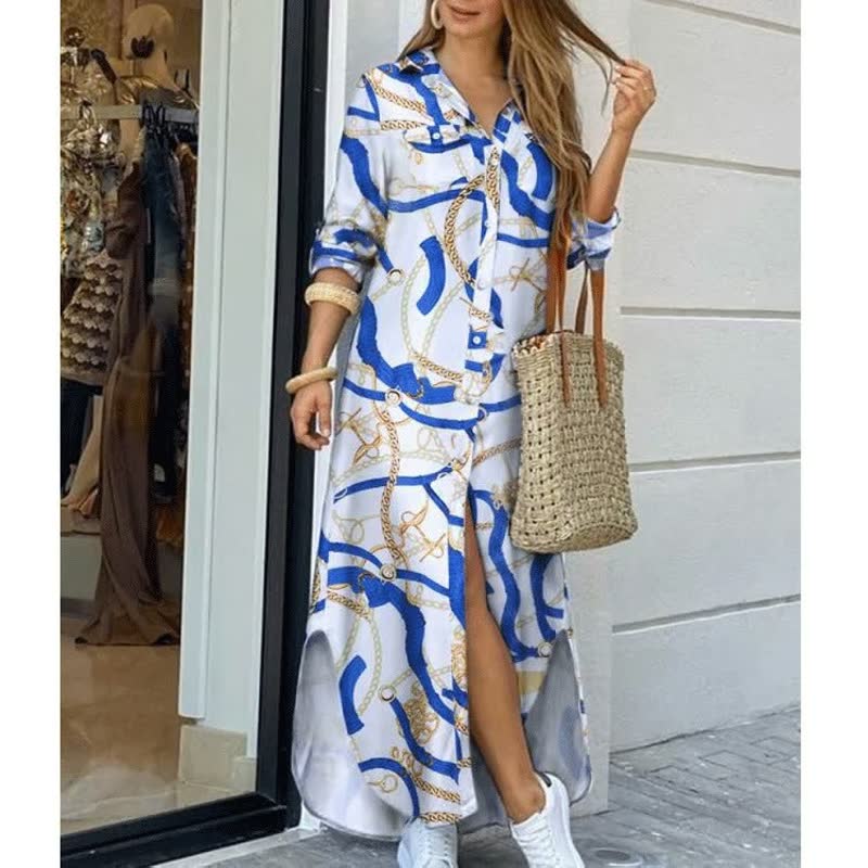 Elegant Maxi Dress | Street Style | Comfortable-Blue 1-S-State of Style