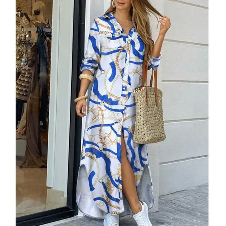 Elegant Maxi Dress | Street Style | Comfortable-Blue 1-S-State of Style