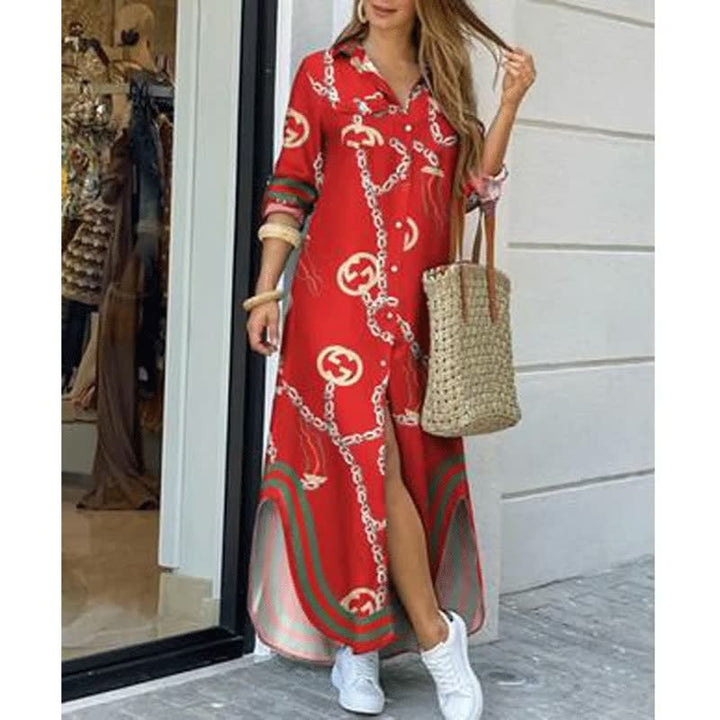 Elegant Maxi Dress | Street Style | Comfortable-Red-S-State of Style