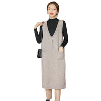 Elegant Maxi Dress With Zipper | Comfortable & Stylish For Women-Black-S-State of Style