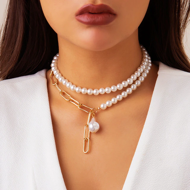 Elegant Multi-Layer Pearl Necklace | Timeless Statement Jewellery-Lily-State of Style