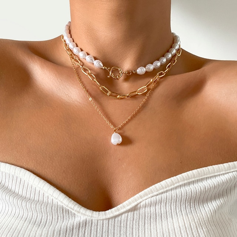 Elegant Multi-Layer Pearl Necklace | Timeless Statement Jewellery-Mia (Sold out!)-State of Style