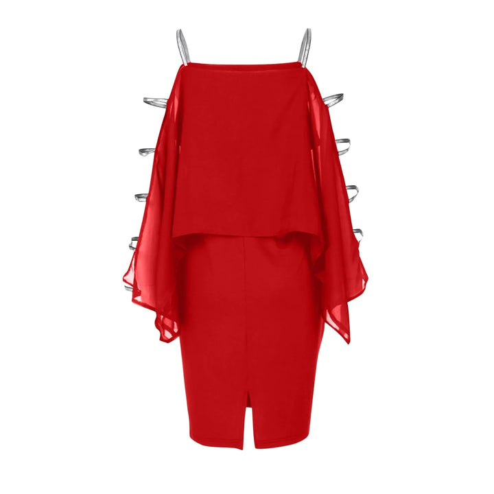 Elegant Off-Shoulder Lace Swing Dress – Plus Size-Black-XL-State of Style