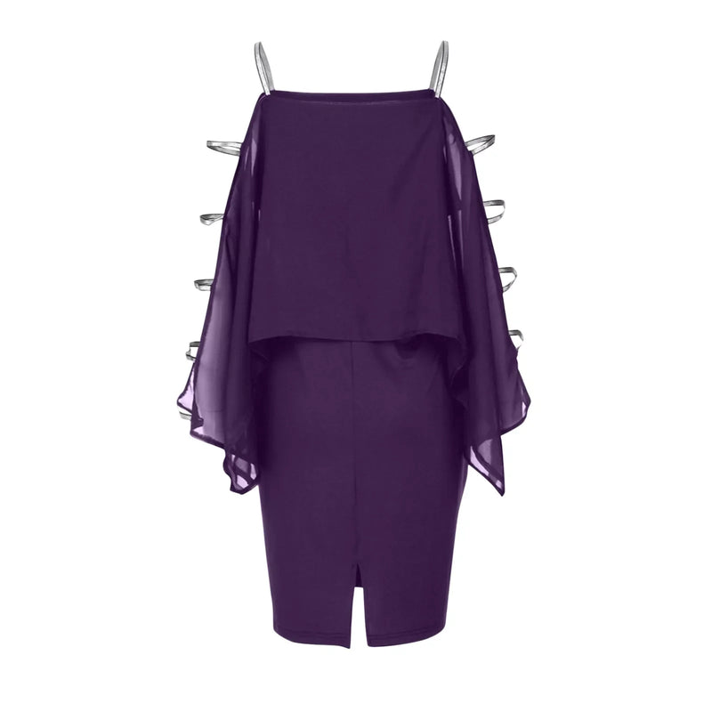 Elegant Off-Shoulder Lace Swing Dress – Plus Size-Black-XL-State of Style