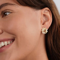 Elegant Opal Flower Petal Earrings | Sophisticated and Stylish-State of Style