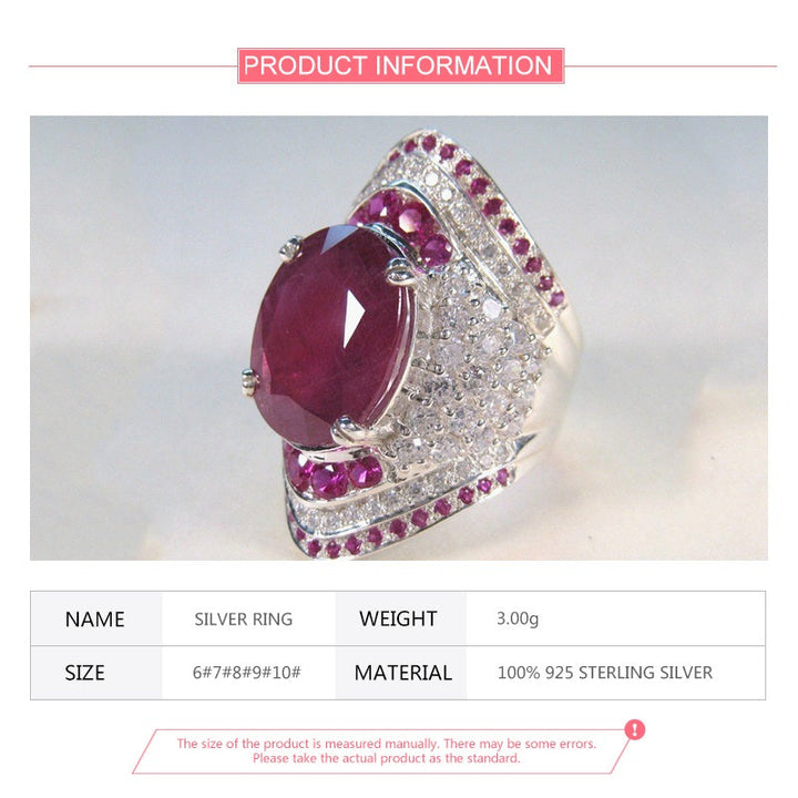 Elegant Ruby Ring | Luxurious Gemstone | Timeless Jewellery-Diameter 16.5-State of Style