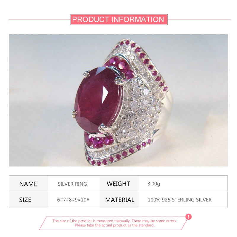 Elegant Ruby Ring | Luxurious Gemstone | Timeless Jewellery-Diameter 16.5-State of Style