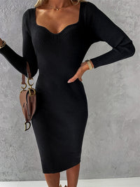 Elegant Sapphire Dress | Figure-Hugging Dress for Stylish Women-Black-S-State of Style
