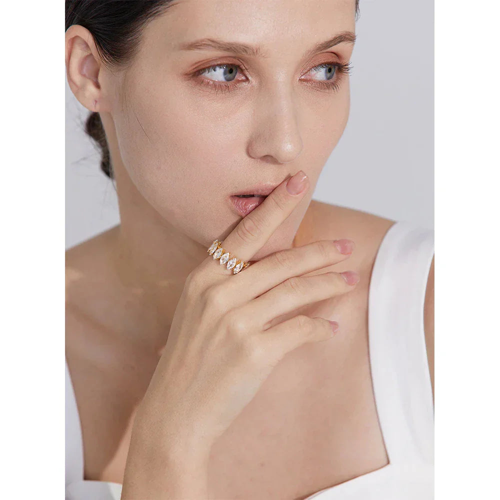 Elegant Shimmer Luxury Ring | Women’s Jewellery-State of Style