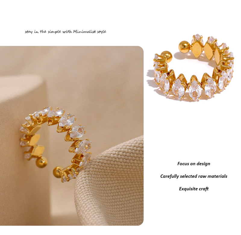 Elegant Shimmer Luxury Ring | Women’s Jewellery-State of Style
