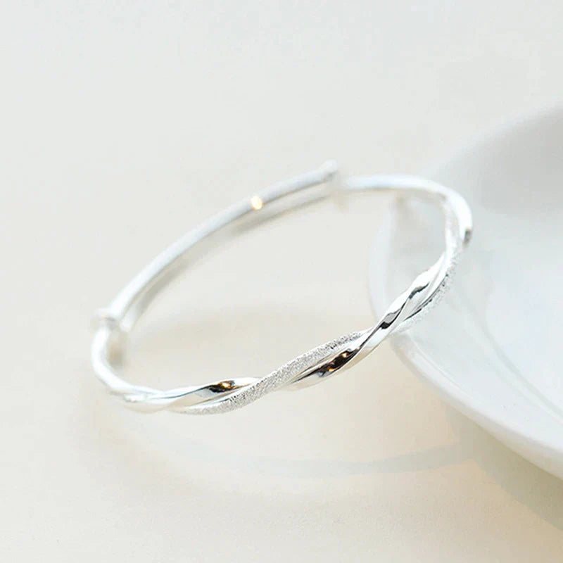 Elegant Silver Bracelet | Intricate Design-State of Style