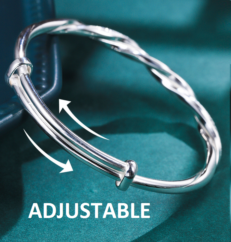 Elegant Silver Bracelet | Intricate Design-State of Style