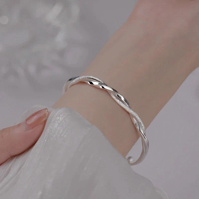 Elegant Silver Bracelet | Intricate Design-State of Style