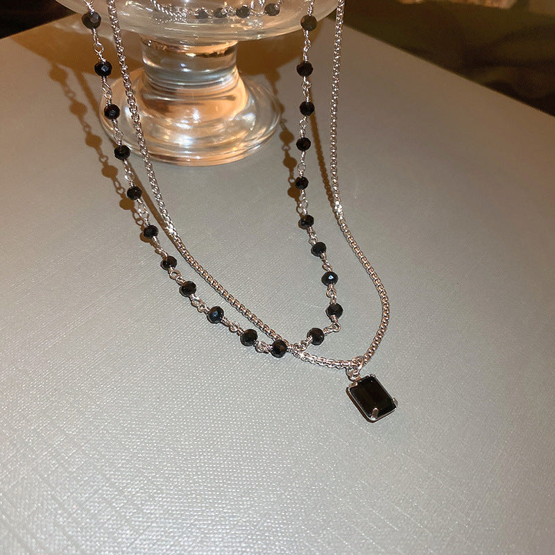 Elegant Silver Double Chain Necklace-State of Style