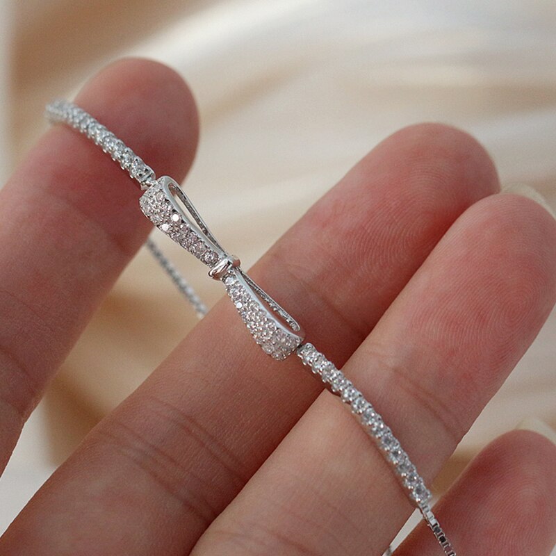 Elegant Silver Tennis Bracelet with Zirconia-State of Style