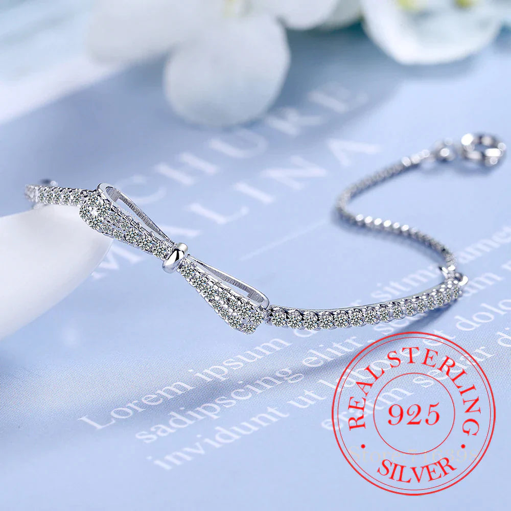 Elegant Silver Tennis Bracelet with Zirconia-State of Style