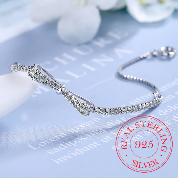 Elegant Silver Tennis Bracelet with Zirconia-State of Style
