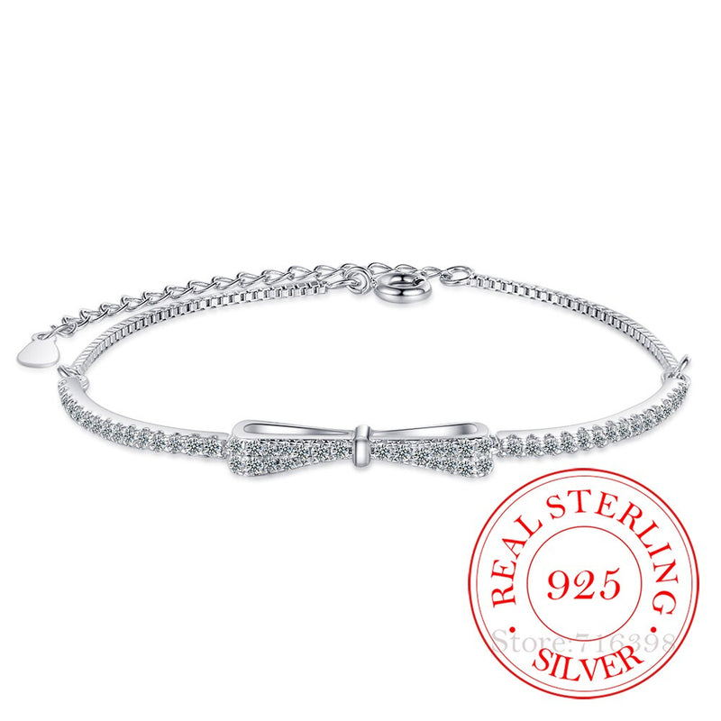 Elegant Silver Tennis Bracelet with Zirconia-State of Style
