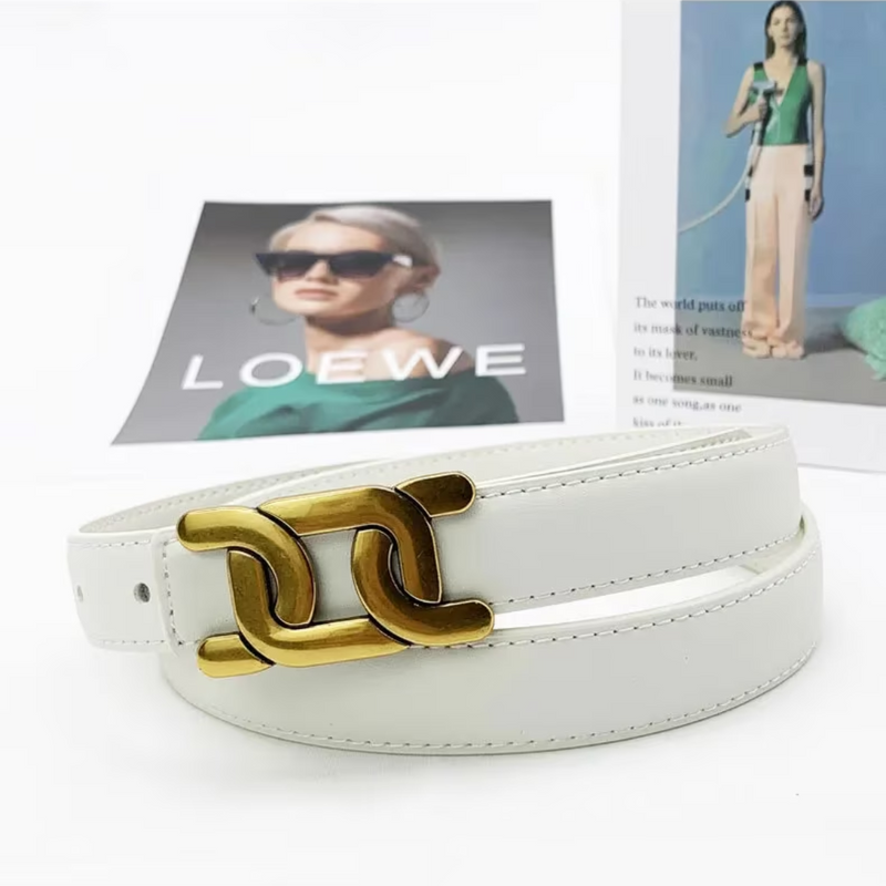 Elegant, Smooth Buckle Belt-Black-State of Style