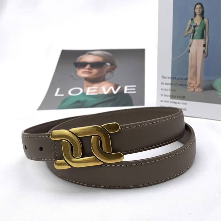 Elegant, Smooth Buckle Belt-Black-State of Style