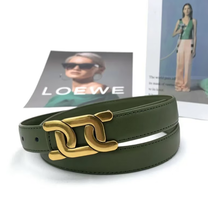 Elegant, Smooth Buckle Belt-Black-State of Style