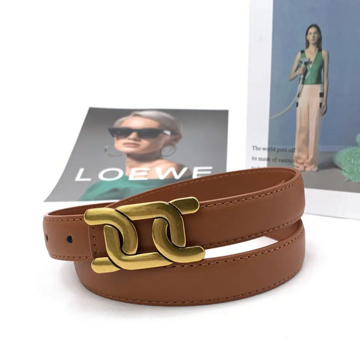 Elegant, Smooth Buckle Belt-Black-State of Style
