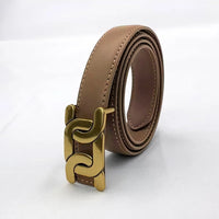 Elegant, Smooth Buckle Belt-Khaki-State of Style