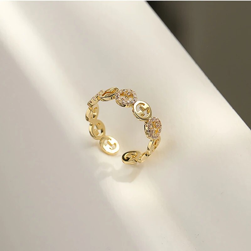 Elegant Statement Ring | Modern Design | Temperament Vogue Jewellery-State of Style