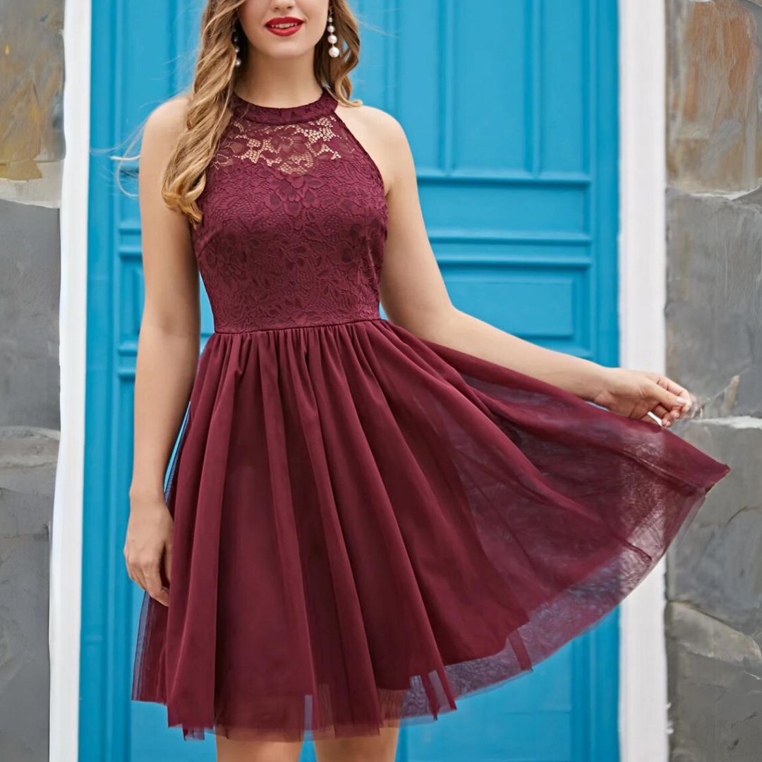 Elegant Strapless Dress | Perfect for Special Occasions-Burgundy-XS-State of Style