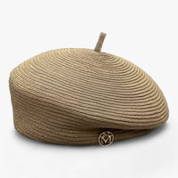 Elegant straw fedora hat for women – Élan-Brown-State of Style