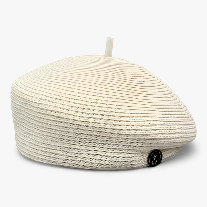 Elegant straw fedora hat for women – Élan-White-State of Style